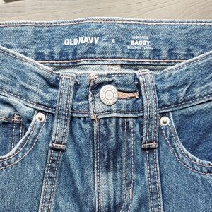 Old Navy Girls High Rise Baggy Fit Denim Jeans. Size 8